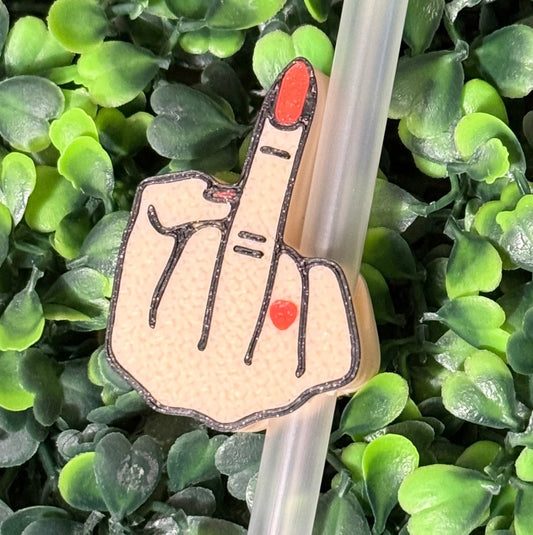 Hand of love straw topper