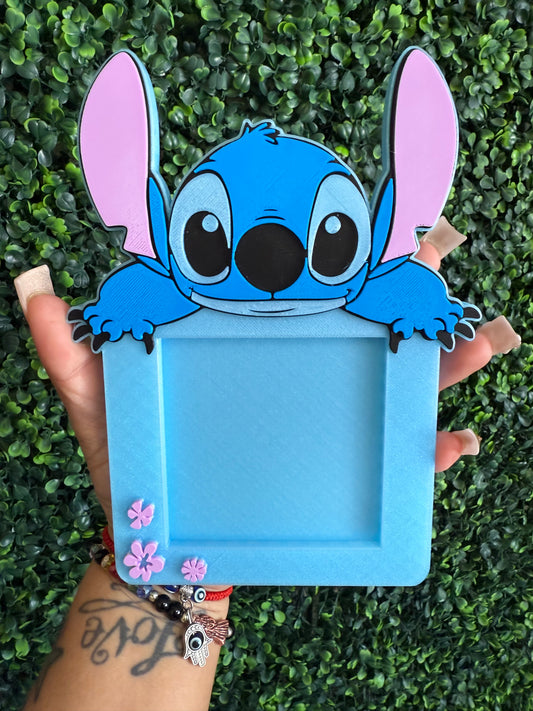 BLUE ALIEN sticky note pad holder