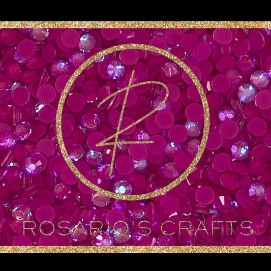 LUMINOUS LIGHT AMETHYST GLASS FLAT BACK RHINESTONES