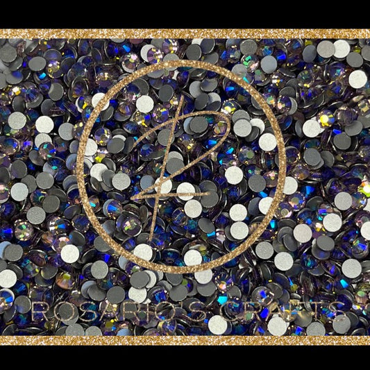 LIGHT AMETHYST AB GLASS RHINESTONES FLAT-BACK