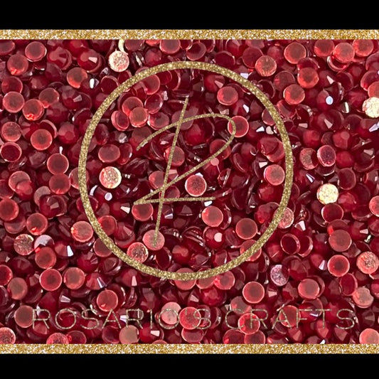 DARK SIAM MOCHA FLAT-BACK GLASS RHINESTONES