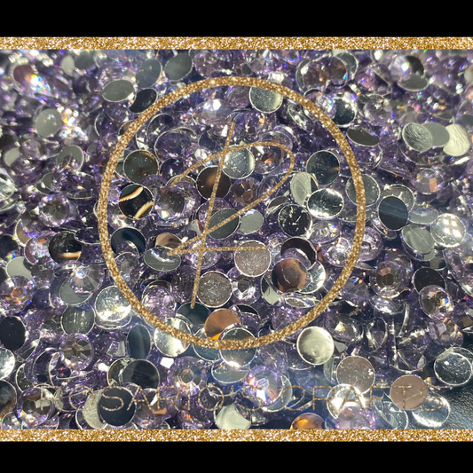 LIGHT AMETHYST RESIN FLATBACK RHINESTONES