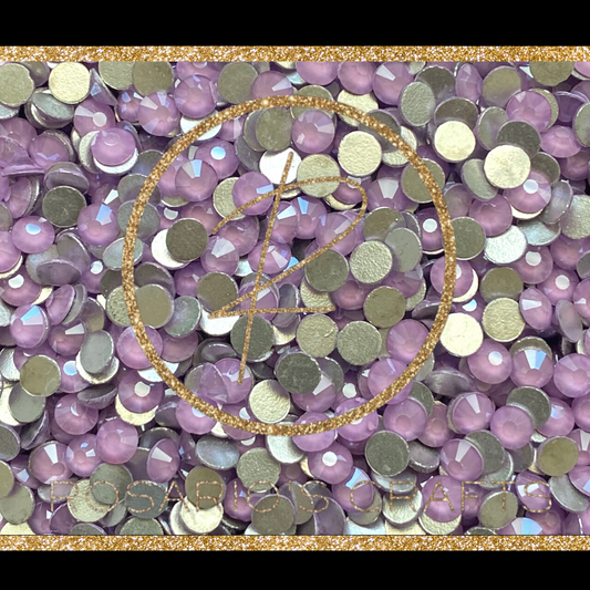 PURPLE MOCHA GLASS FLAT BACK RHINESTONES my