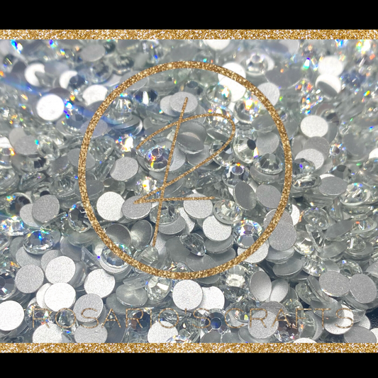 CRYSTAL GLASS FLATBACK RHINESTONES