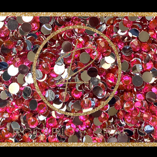 LIGHT ROSE FLATBACK RESIN RHINESTONES