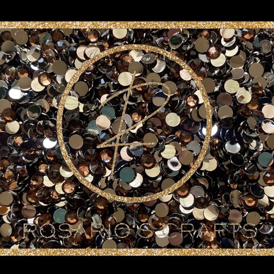 COFFEE RESIN RHINESTONES