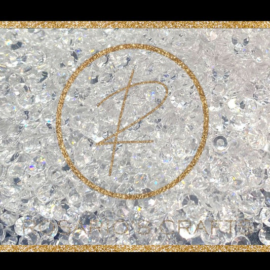 TRANSPARENT GLASS FLATBACK RHINESTONES