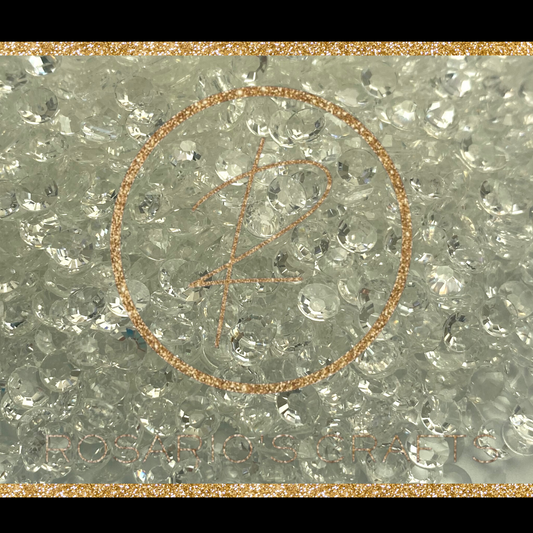 TRANSPARENT RESIN RHINESTONES FLAT BACK